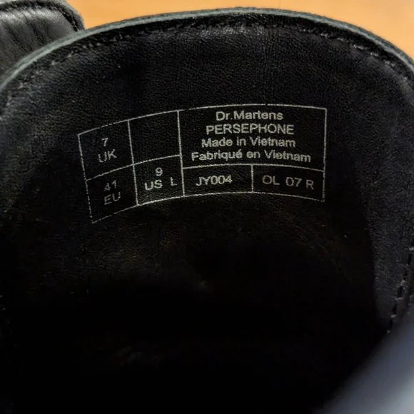 Doc Martin Persephone Black Chunky Heel Ankle Boots - Picture 2 of 8